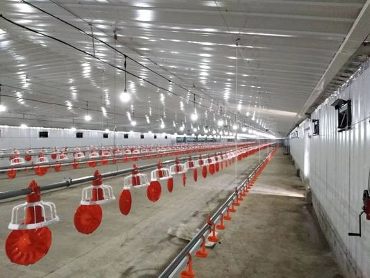 Galvanisierte Stahlkonstruktion Geflügelhaus Hühnerstall Vorgefertigte Bauwerke