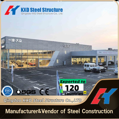 Q345 Q235 Leichtstahlrahmen Werkstatt Stahlkonstruktion Garage für Auto-Service-Zentrum