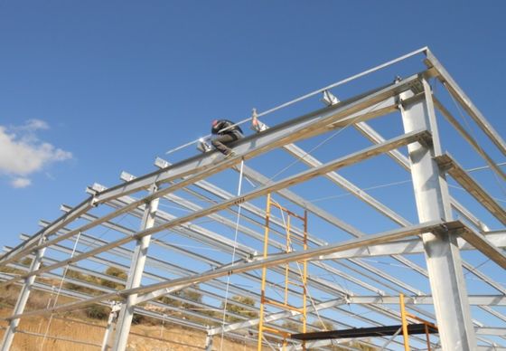 Hot Dip Galvanized Industrial Steel Building Konstruktion Korrosionsbeständig