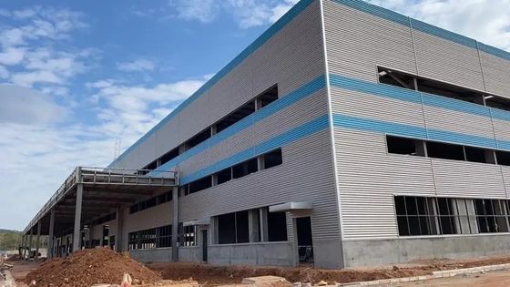 Industrielle Stahlgebäude Lager Hangar Stahlkonstruktion Baustoff