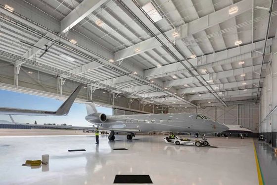 Portalrahmen Flugzeughangar Stahlgebäude Leichtstahlkonstruktion Gebäude