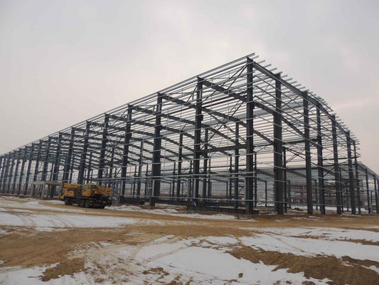Q355b Q235b Vorgefertigte Stahlgebäude Metallrahmenkonstruktion Bau