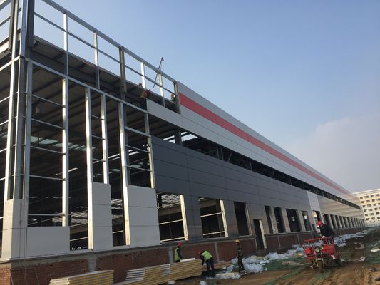 Individuelles Design DIP Galvanisierter Rahmen Industrie-Schuppen Vorgefertigte/vorgefertigte Stahlkonstruktion Lager