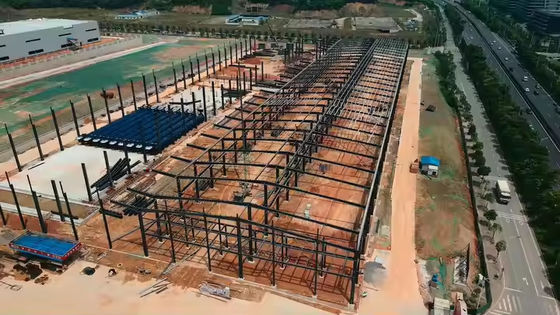 Prefab Stahlkonstruktion Häuser Stahl Scheune Werkstatt Metallschuppen Logistikfabrik Lagerhaus