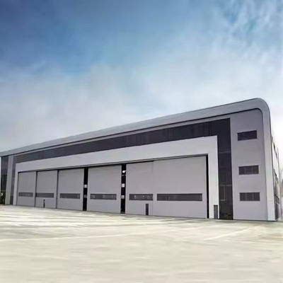 Industrielle Stahlkonstruktion Flugzeuge Teleskop-Hangar Schiebetür Flugzeug-Hangar Fertigbauten