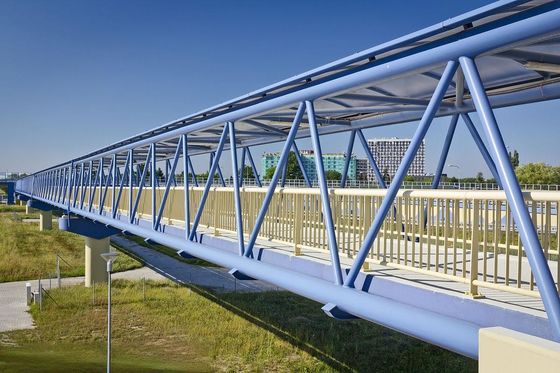 Hot Dip Galvanized Stahl Fußbrücke für Fußgängerwege Wetterfest
