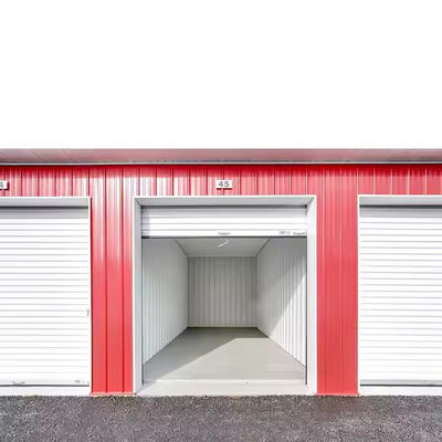 Vorgefertigte Self-Storage-Einheiten Mini-Schuppen-Gebäude mit leichten Stahl-Struktur-Rahmen und Aluminium-Legierungsfenster