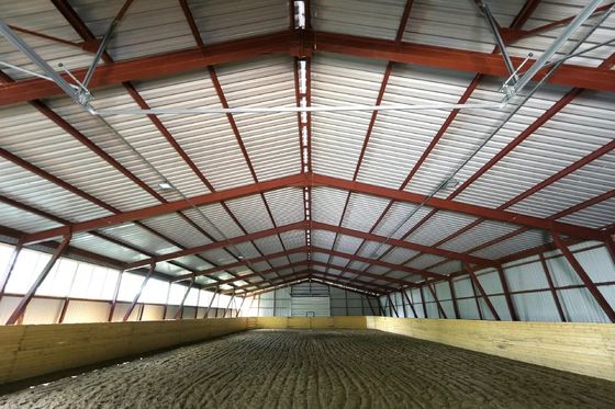 Leichte Stahlkonstruktion Indoor Reit-Arena Hall Kits mit freiem Design