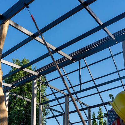 Antikorrosive, umweltfreundliche Stahlkonstruktionsanlage mit großer Spannweite für industrielle Verwendung